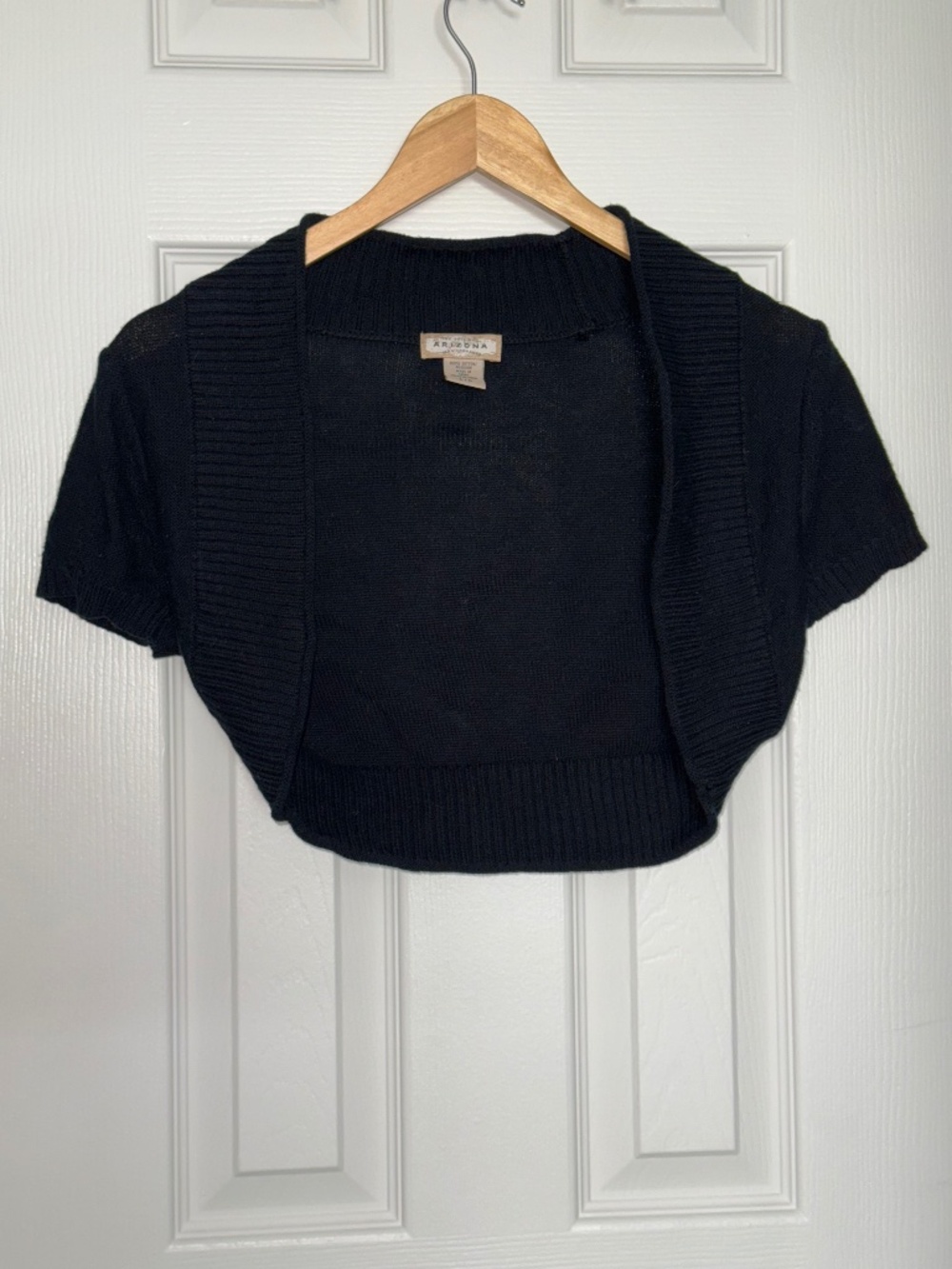 Arizona Black Cotton Shrug - Size L/G